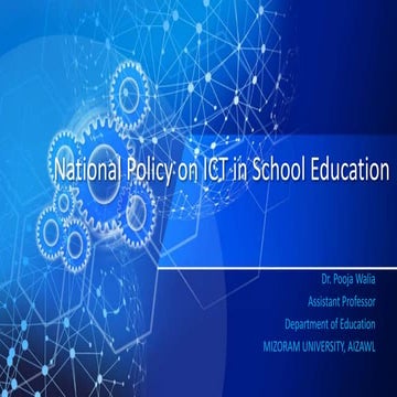 National policy on ICT in School Education