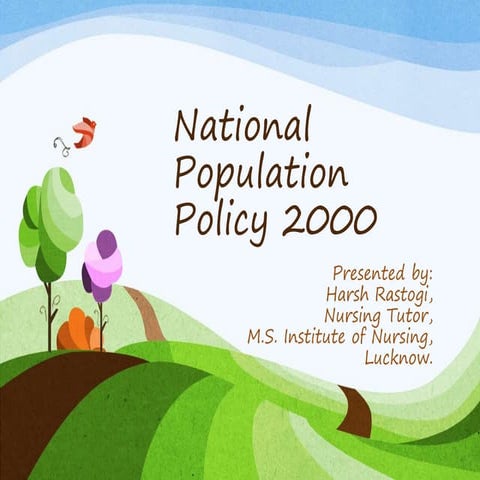 National population policy 2000