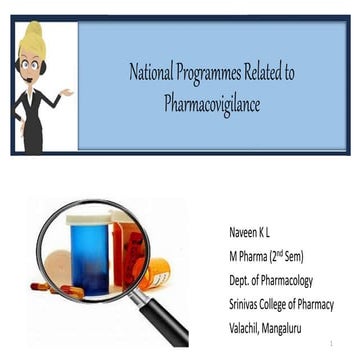 Ppt On National Programmes  Related to Pharmacovigilance