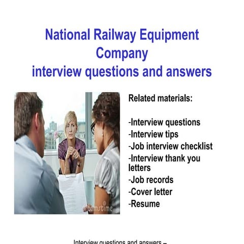 National railway equipment company interview questions and answers