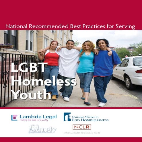 National Recommended Best Practices for Serving LGBT Homeless Youth