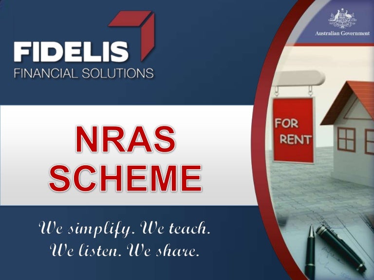 National rental affordability scheme (NRAS)