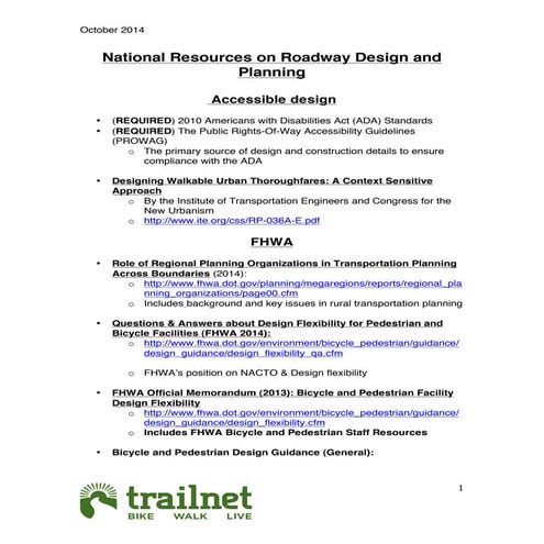 National resources on design and planning 103014