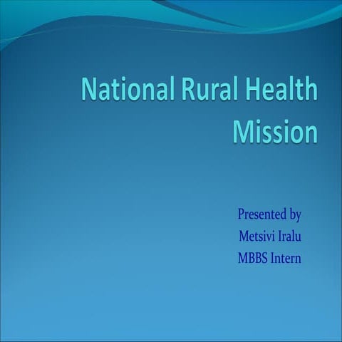National rural health mission