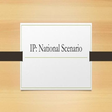 National scenario IP..............................