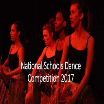 National schools dance competition 2017