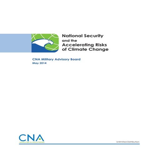National security&accelerating risks of climate change may 2014