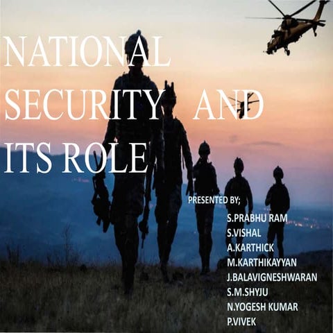 NATIONAL SECURITY PPT.....................