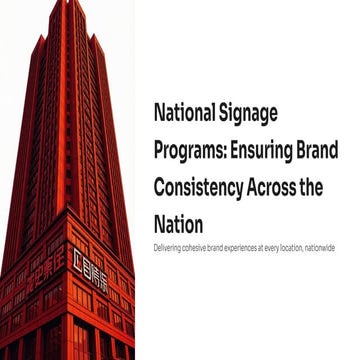 National Signage Company for Multi-Location Brands | PDF
