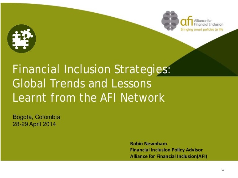 The Afi Alliance For Financial Inclusion Streams Live With Bce