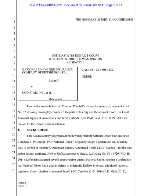 Writing sample (motion for summary judgment- abbreviated) for Martinez ...