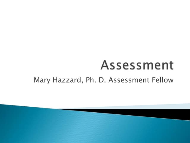 National university assessment process