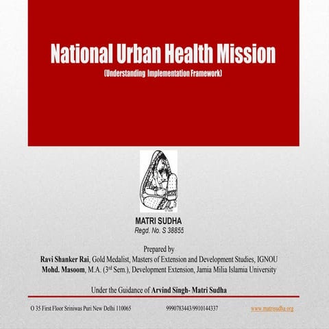 National urban health mission