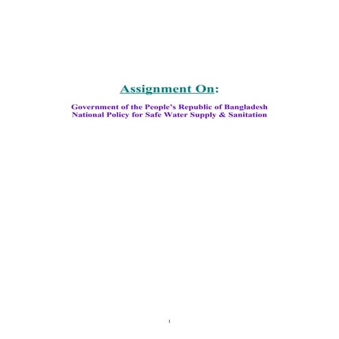 National water law policy  