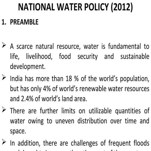 National water policy__2012_