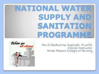 water and sanitation program