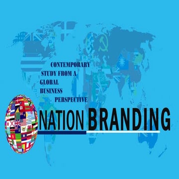 'Nation Branding' by Dr. Syed Ferhat Anwar Sir. 