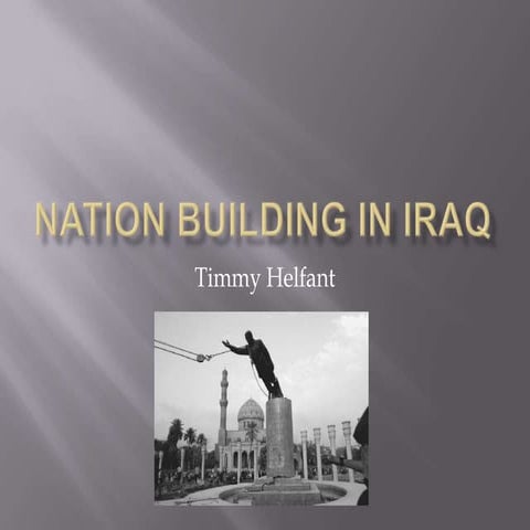 Nation building in iraq