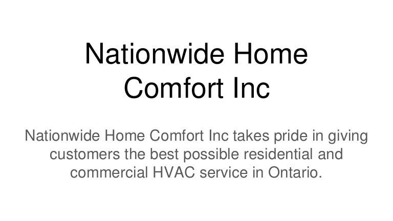 Nationwide Home Comfort Inc