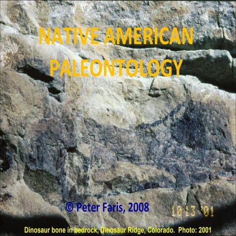 Native american paleontology