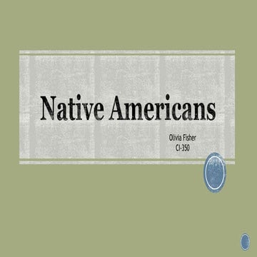 Native american presentation