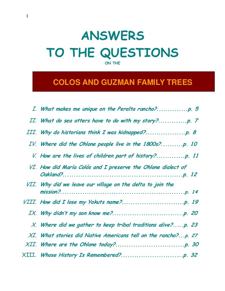 Native American Family Tree - Q&amp;A Book