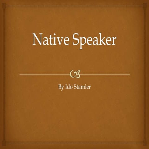Native speaker
