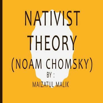Nativist theory