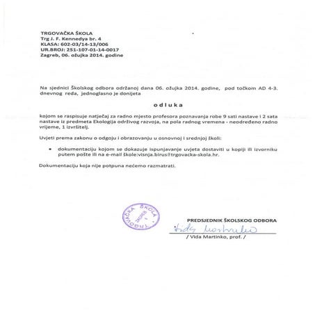 Natjecaj 1-2014 | PDF