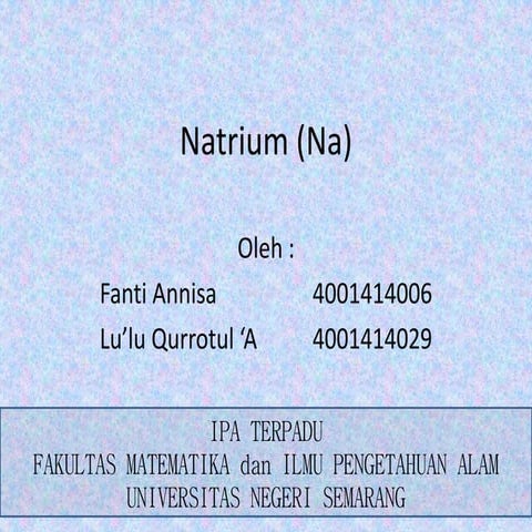 Natrium (na)