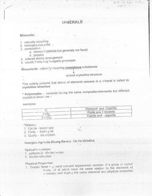 Nat sci   minerals part1
