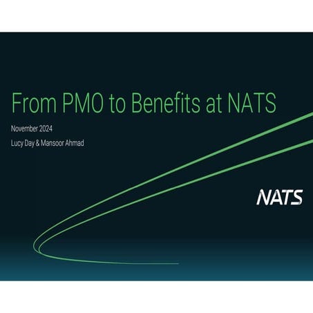 Benefits Realisation Management in the PMO at NATS