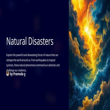 Natural-Disasters, Earthquake andTsunami,