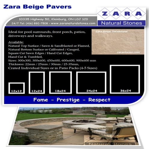 Natural Stone Limestone Kota Black Pavers Zara Specs | PDF