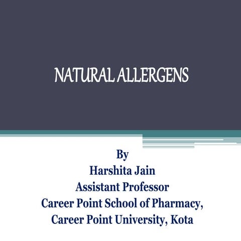 Natural allergens