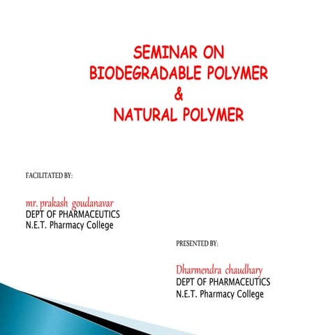 Natural and  Biodegradable polymers.pptx