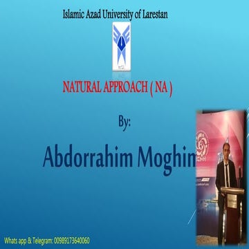 Natural approach by: Abdorrahim moghimi