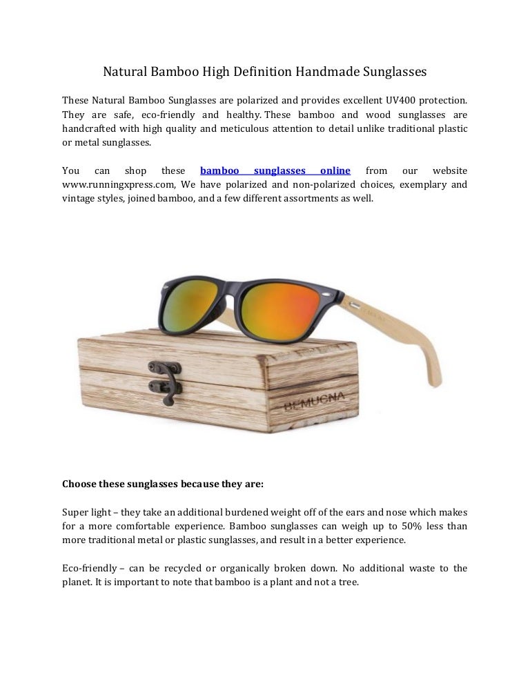 how to choose good quality sunglasses