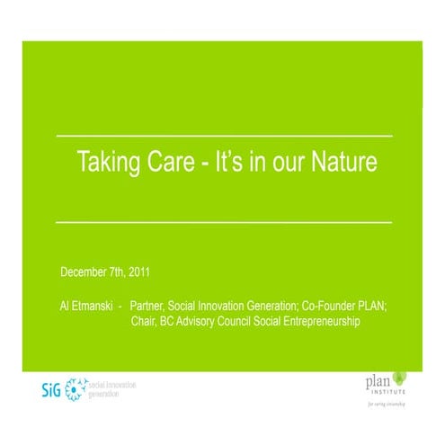 Natural care: it's in our nature