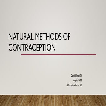 natural contraception Obgy presentation by me at college please see it ...