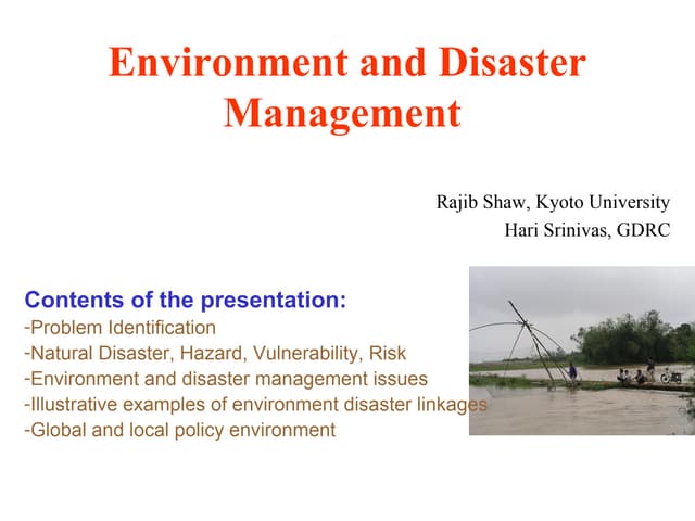 Natural disaster