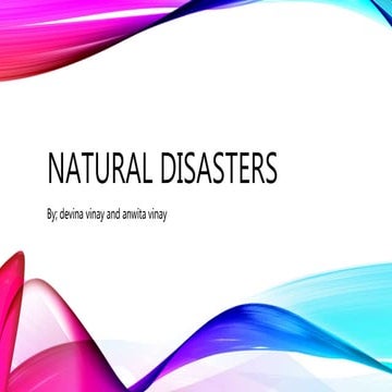 Natural disasters