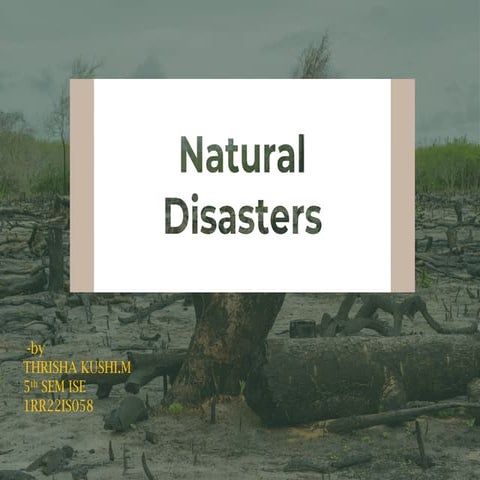 Natural Disasters natural diaster for climate change