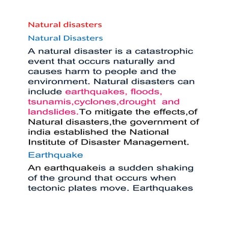 Natural disasters dcument education.docx