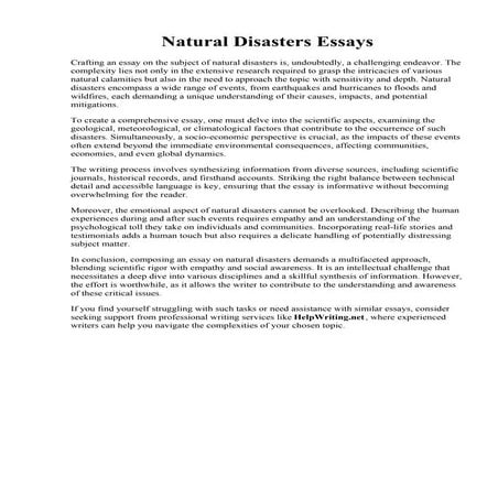 Natural Disasters Essays. Natural disasters in Australia and their effects - A-Level Geography ...