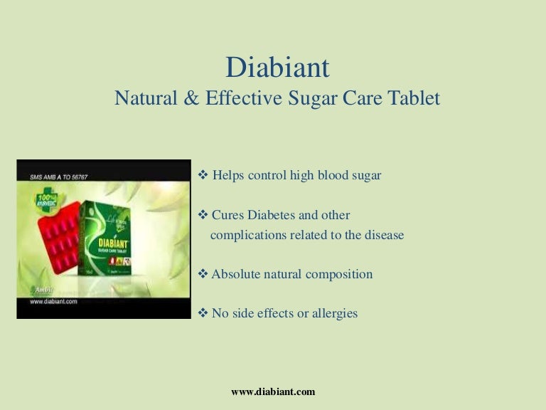 Natural & effective sugar care tablet