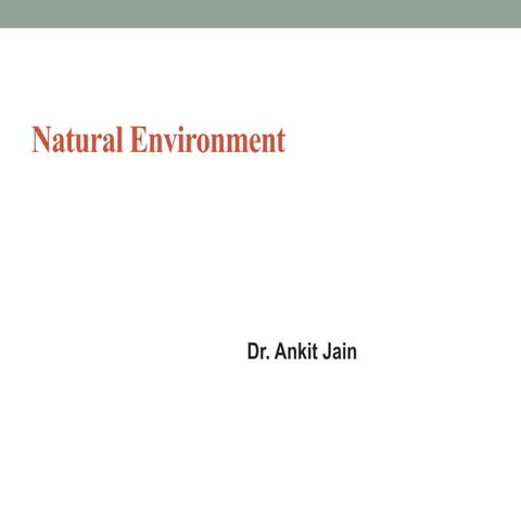 Natural environment ppt