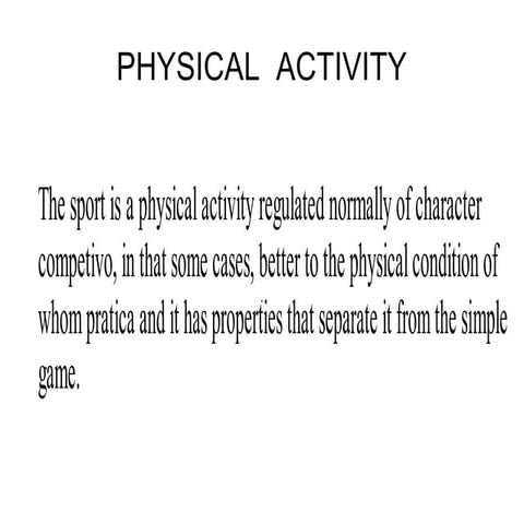 Physical Activity 5ºB