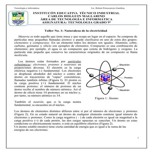 Naturaleza de la electricidad | PDF