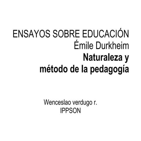 Emilio Durkheim